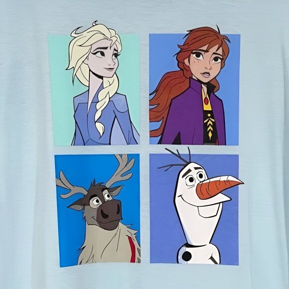 5/$20 NEW L Frozen 2 Juniors Tee   Elsa│Olaf│Sven│Anna - Picture 2 of 4